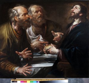 Nattvarden i Emmaus, ca 1645-50 (olja på duk)