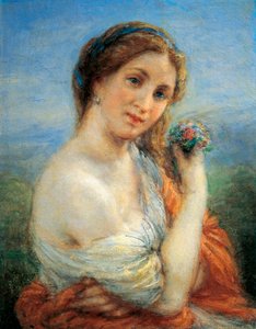 Flora, av Giovanni Carnovali, känd som Piccio (1804-1874)