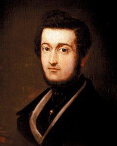 Porträtt av patrioten och musikern Piero Maroncelli (1795-1846) Målning av Giovanni Carnovali dit il Piccio (1804-1873) 1839 Rom, Museo del Risorgimento