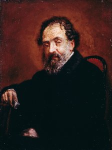 Porträtt av målaren Enrico Carlo Augusto Scuri (Bergamo