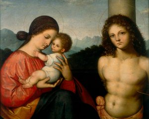 Madonna med barn och St. Sebastian
