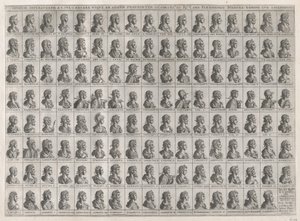Mirror of Roman Magnificence: Porträtt av kejsarna från Julius Caesar till Rudolf II..., 1582. av Giovanni Ambrogio Brambilla