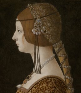 Blanca Maria Sforza av Giovanni Ambrogio de Predis