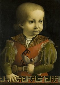 Francesco Sforza som ett barn (olja på duk)