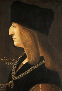 Porträtt av kejsar Maximilian I 1459-1519