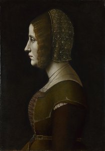 Porträtt av en kvinna i profil, ca. 1495