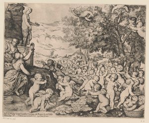 Dyrkan av Venus av putti