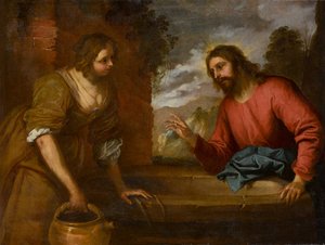 Kristus och kvinnan i Samaria, cirka 1635 (olja på duk)