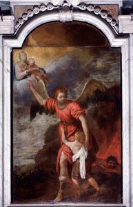 Skyddsängeln Målning av Giovanni Andrea de 