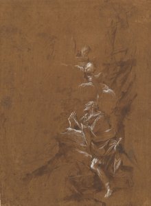 The Vision of Saint William of Aquitaine., sent 1650-tal. av Giovanni Angelo Canini