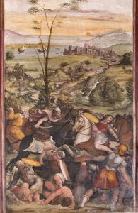 Slaget vid Issus av Giovanni Antonio Bazzi Sodoma
