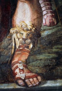Äktenskap mellan Alexander Great och Roxana (detalj)