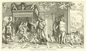Bröllopsbröllop av Alexander och Roxana av Giovanni Antonio Bazzi Sodoma