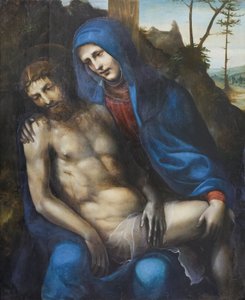 Pieta", Giovanni Antonio Bazzi (olja på pannå) av Giovanni Antonio Bazzi Sodoma