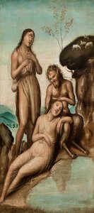 Polyphemus upptäcker Galatea och Acis, efter 1500 (olja på duk) av Giovanni Antonio Bazzi Sodoma