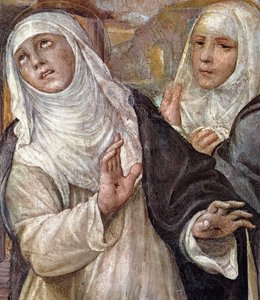 Den heliga Katarinas extas, detalj, 1526