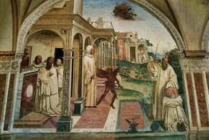 Vita av Saint Benedict da Nurcia av Giovanni Antonio Bazzi Sodoma