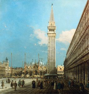 Piazzetta, Venedig, med Bacino di S. Marco och Isola di S. Giorgio Magiore, av Giovanni Antonio Canal