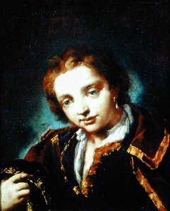 Porträtt av en ung man (olja på duk) av Giovanni Antonio Guardi