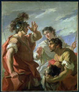 Caesar före Alexandria, 1724-25 av Giovanni Antonio Pellegrini