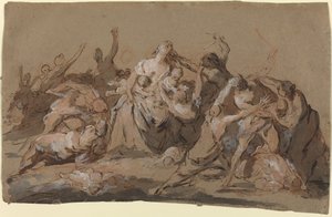 Massakern på de oskyldiga av Giovanni Antonio Pellegrini