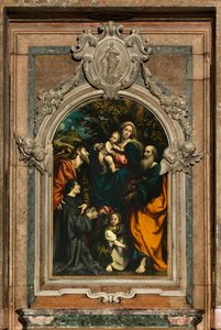 Sankta Katarinas, Madonnas och barnets altare mellan de heliga Filip och Jakob och donatorn Giacomo Schizzi, Il Pordenone 1522