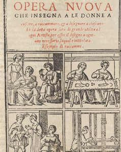 Exempel på recammi, 1530. av Giovanni Antonio Tagliente
