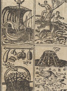 Exempel på recammi, sidan 9 recto, 1530. av Giovanni Antonio Tagliente