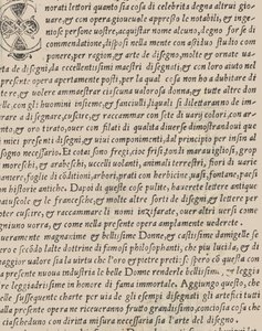 Exempel på recammi, titelsida verso, 1530. av Giovanni Antonio Tagliente