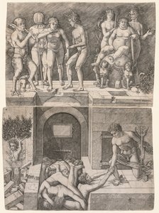 Allegori om den okunniga mänsklighetens fall av Giovanni Antonio da Brescia