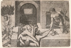 Allegory of the Rescue of Humanity: Virtus Deserta av Giovanni Antonio da Brescia