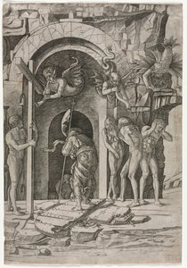 Nedstigning till Limbo, ca. 1490-1500. av Giovanni Antonio da Brescia