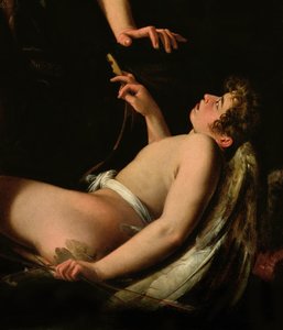 Detalj av Amor från Sacred Love and Profane Love, 1602