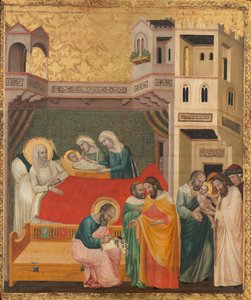 Johannes Döparens födelse, namngivning och omskärelse, ca. 1335.