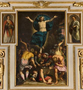 Chapel of Our Lady of the People, andra span södra sidan, Giovan Battista Trotti kallad Malosso, Resurrection 1594