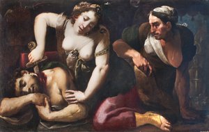 Judith och Holoferne (målning) av Giovanni Battista (1567-1633) Crespi