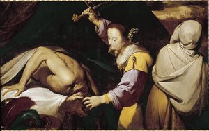 Judith och Holofernes (olja på duk