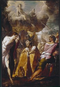 The Martyrdom of St Dionysius (Dennis or denys) (olja på duk