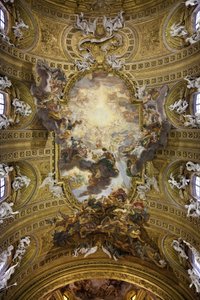 Jesu namns triumf (Il Trionfo del nome di Gesu), en trompe l