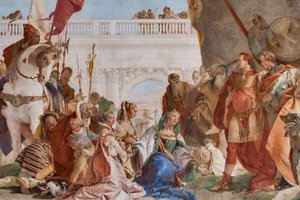 Alexander den stores kontinens (detalj) av Giovanni Battista Tiepolo