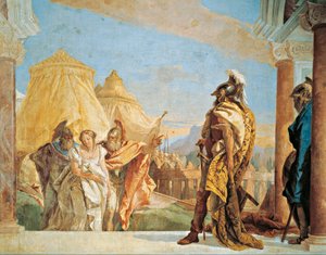 Eurybates och Talthybius leder Briseis till Agamemnon