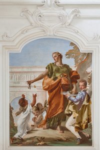Großzügigkeit verteilt Geschenke von Giovanni-Battista Tiepolo