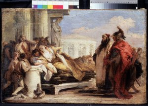 The death of Dido (The death of Dido). Målning av Giambattista Tiepolo (1696-1770). Olja på duk, 40 x 63 cm av Giovanni Battista Tiepolo