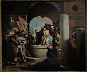 Kopia av The Crowning of Thorns, mitten av 1700-talet (olja på duk) av Giovanni Battista (1696 1770) (workshop of) Tiepolo