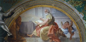 Italien, Bergamo, Colleoni Chapel, St Mark Evangelist av Giovanni Battista Tiepolo