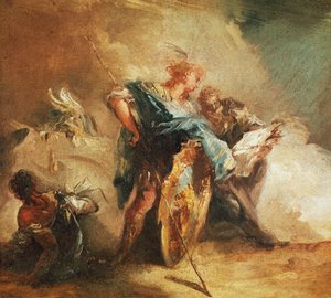 Minerva dikterande lagar av Giovanni Battista Tiepolo
