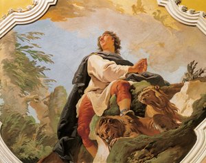 Profeten Daniel, av Giovanni Battista Tiepolo (1696-1770), fresk, Patriarkalpalatset, Udine av Giovanni Battista Tiepolo