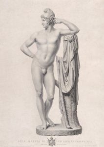 Paris lutad på en stubbe, 1817. av Giovanni Battista Balestra