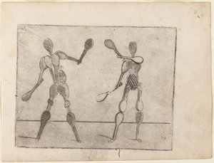 Från "Bizzarie di diverse figurer" av Giovanni Battista Bracelli