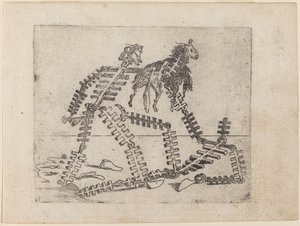 Från "Bizzarie di diverse figurer" av Giovanni Battista Bracelli
